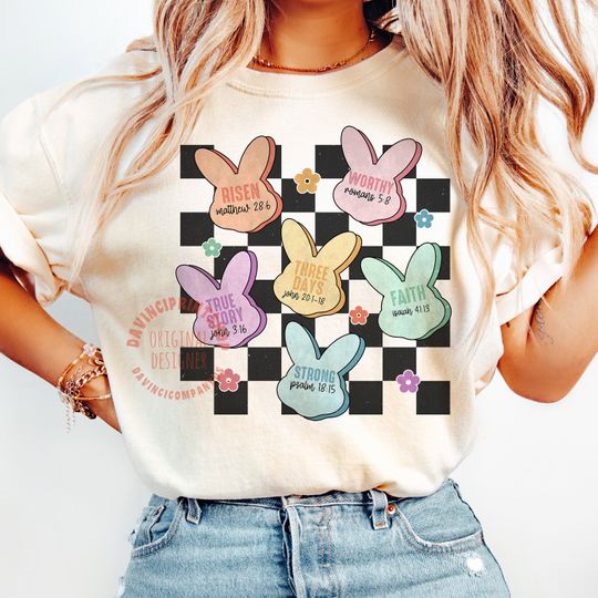 Discover Easter Bunny Candy Shirt, Bunny Christian Shirt