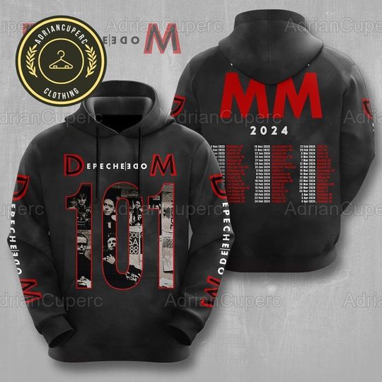 Discover Depeche Mode Shirt, Depeche Mode World Tour 2024 Hoodie