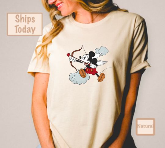 Discover Mickey cupid Shirt Tee, Disney Shirt, Disney Tee, Disney Vacation Shirt