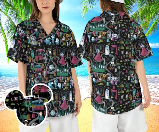 Disney Haunted Mansion Hawaiian Shirt, Foolish Mortals Hawaii Shirt