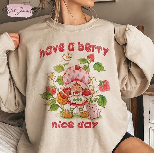Discover Have A Berry Nice Day Vintage Strawberry Sweatshirts