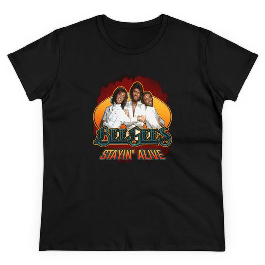Discover Bee Gees Women's Midweight Cotton Tee