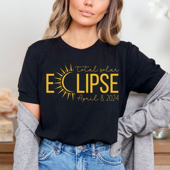 Discover 2024 Total Solar Eclipse,Total Solar Eclipse 2024 Shirt, April 8 2024, USA Map, Path of Totality Tee, Spring America Eclipse Souvenir Gift