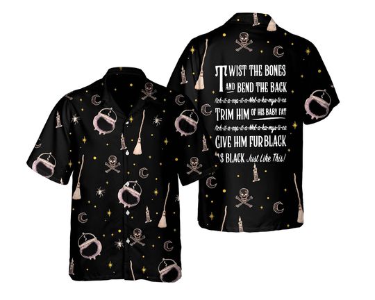 Sanderson Sisters Quotes Halloween Hawaiian Shirt, Hocus Pocus Witch Disney Hawaii Shirts