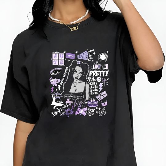 Discover Vintage Olivia Rodrigo Guts Tour 2024 Tshirt