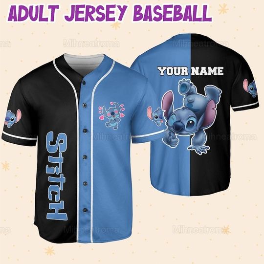 Discover Personalized Stitch Baseball Jersey Shirt, Stitch Baseball Jersey