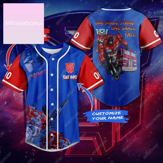 Custom Transformers Optimus Prime Baseball Jersey