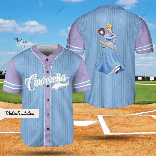 Cinde Baseball Jersey, Cinde Princess Jersey, Disney Princess Baseball Shirt