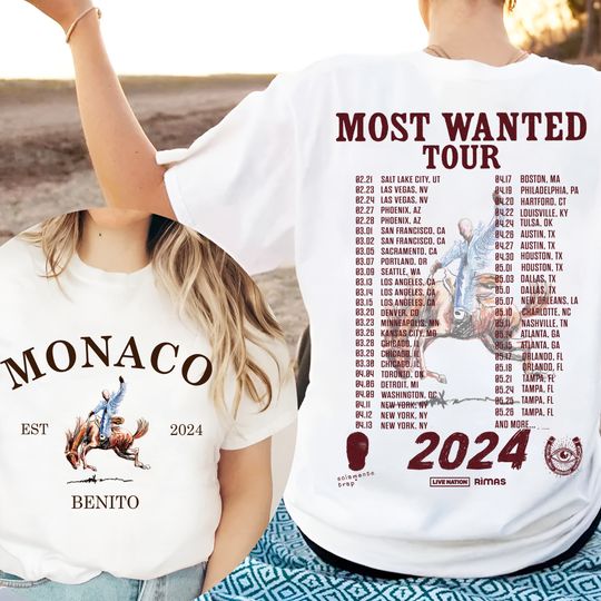 Discover Vintage Bad Bunny Most Wanted Tour 2024 Shirt, Bad Bunny Nadie Sabe