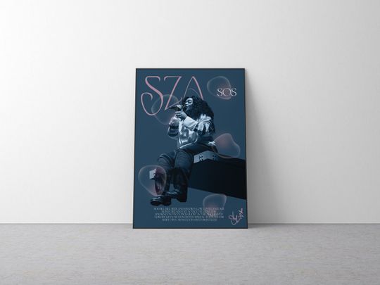 Discover SZA SOS Album Poster
