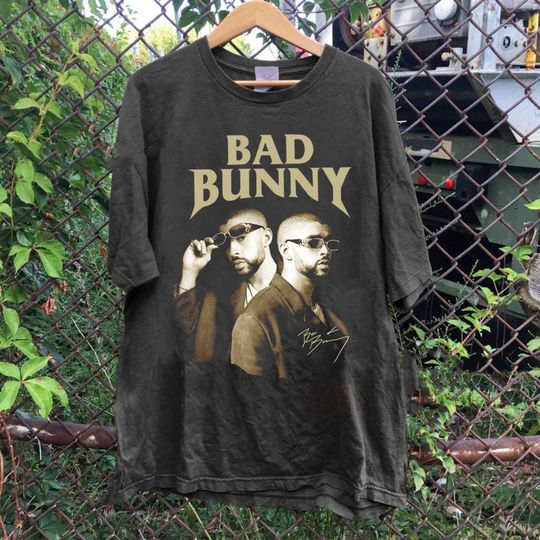 Bad Bunny 90s Retro Shirt, Bad Bunny Shirt, Bad Bunny Tour 2024 Shirt