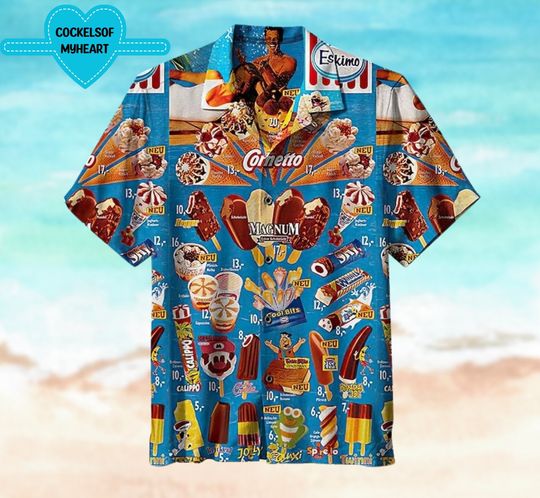 Ice Cream VIntage Hawaiian Shirt