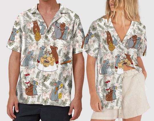 Tropical Disney Ratatouille Hawaiian Shirt Little Chef Aloha Shirt