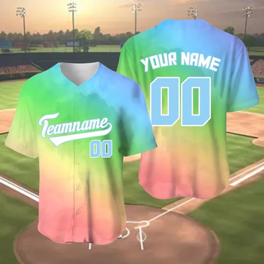 Discover Personalized Team Name And Number Baseball Jersey, Custom Baseball Jersey Shirt