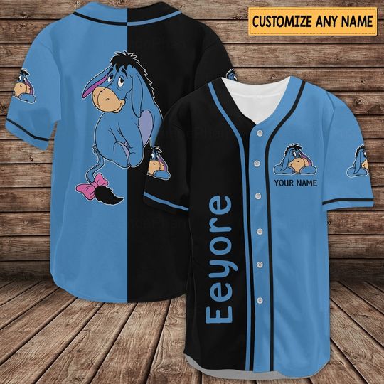 Discover Eeyore Baseball Jersey, Personalized Eeyore Baseball Shirt, Eeyore Men Shirt
