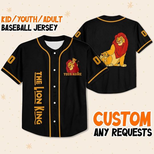 Discover Personalized Disney The Lion King Father And Son Baseball Jersey