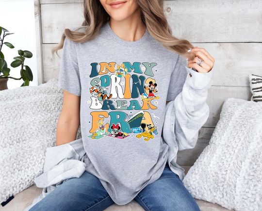 In My Spring Break Era T-Shirt, Disney Cruise Shirt, Disney Spring Break 2024, Disney Trip Shirt