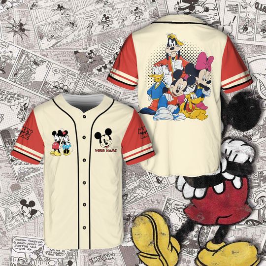 Discover Custom Retro Ddisneyland Baseball Jersey Disneyy Vacation Matching Shirt