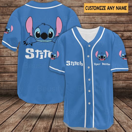 Discover Stitch Baseball Jersey, Stitch Shirt, Stitch Jersey Shirt, Stitch And Lilo Football Jersey