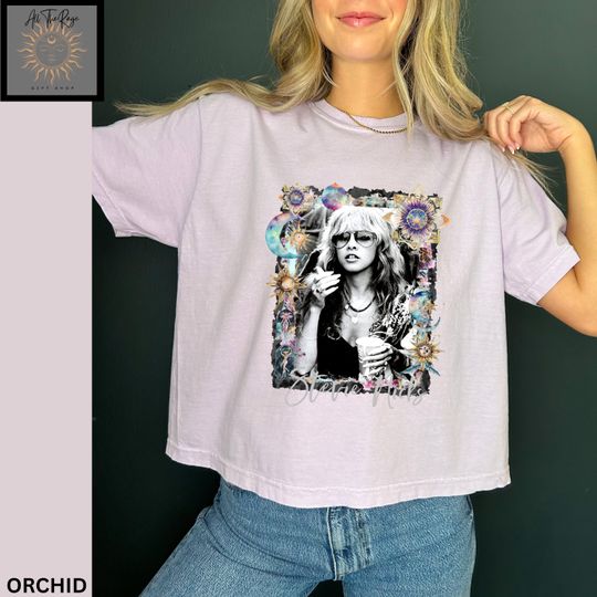 Stevie Nicks Shirt Crop Tee Comfort Colors Trendy Stevie Nicks