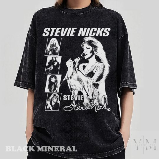 Vintage Retro 90s Stevie Nicks Shirt, Fleetwood Mac Band Shirt