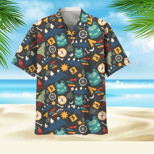 Vintage Camping Paradise Trendy Hawaiian Shirt