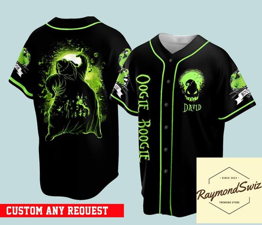 Oogie Boogie Jersey Shirt, Custom Oogie Boogie Shirt, Oogie Boogie Baseball Jersey