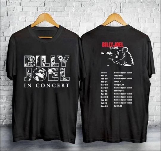 Billy Joel World Tour 2024 Shirt, Billy Joel Live In Concert Tee
