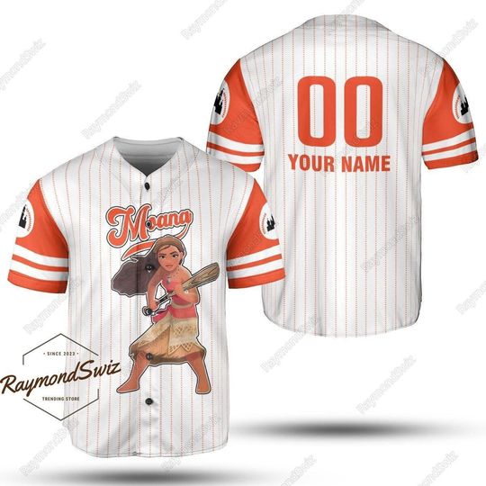 Discover Moana Baseball Jersey, Disney Moana Jersey Shirt, Disney Princess Baseball Shirt