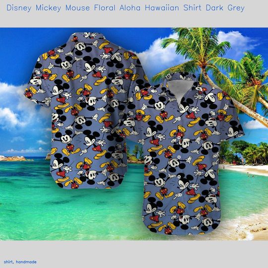 Discover Hawaii Shirt Disney Mickey Mouse Floral Aloha Hawaiian Shirt