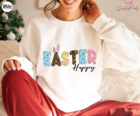 Discover Happy Easter Sweatshirt, Women's Cute Easter Sweatshirt