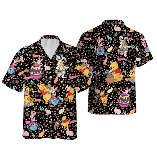 Discover Winnie The Pooh Friends Happy Easter Eggs Day Gift Hawaiian Shirt