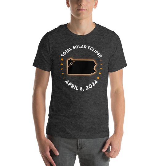 Total Solar Eclipse PA Shirt, April 8 2024