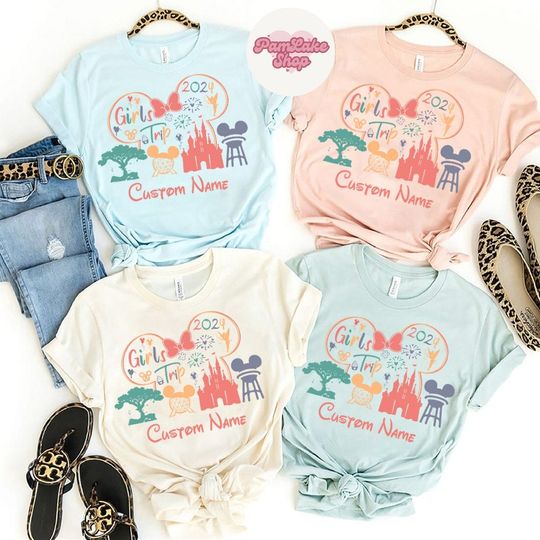 Disney Girls Trip 2024 shirt, In Our Girls Trip Era shirt, Minnie Mouse shirt, Disney Besties Matching shirt