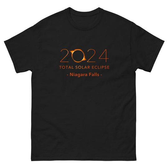 Discover Niagara Falls Eclipse Shirt 2024 Total Solar Eclipse. Niagara Falls.