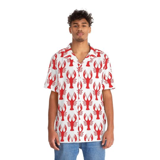 Men's Crawfish Hawaiian Shirt