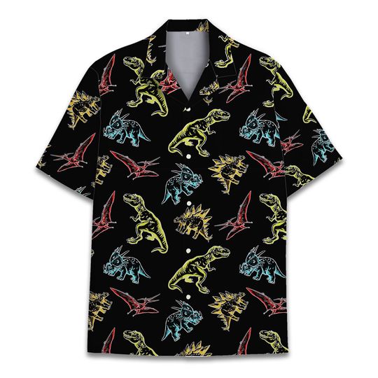 Dinosaur Hawaiian Shirts for Men Women