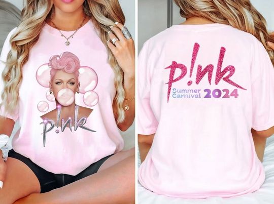 Discover P!nk Pink Singer Summer Carnival 2024 Tour Shirt,Pink Fan Lovers Shirt