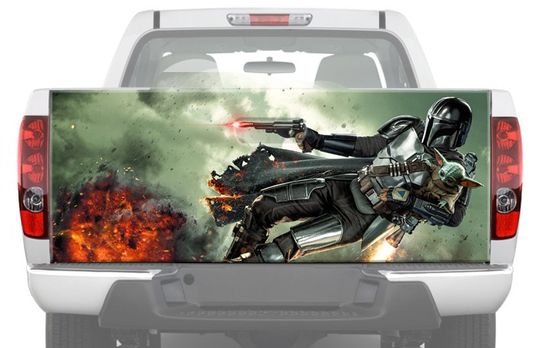 Mandalorian Disney Star Wars Truck Bed Decal