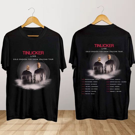 Discover Tinlicker Cold Enough For Snow 2024 Tour T Shirt