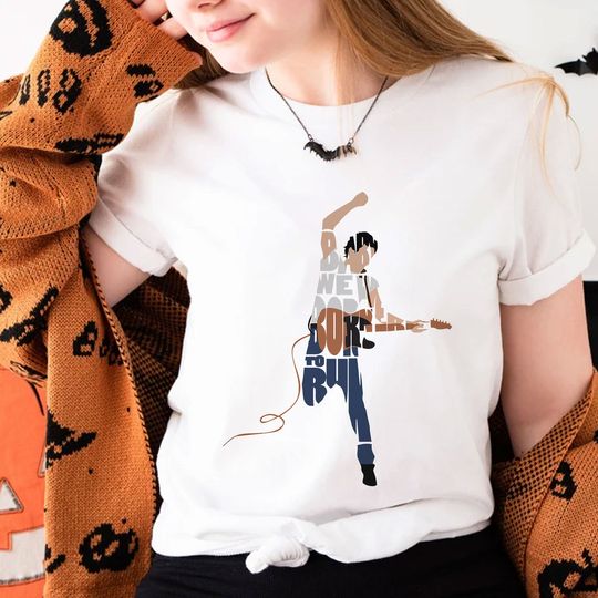 Bruce Springsteen Baby We Were Born to Run T-Shirt for Springsteen Fans