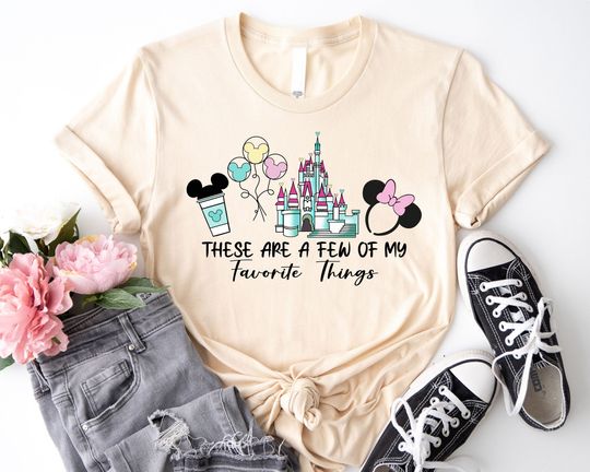 Discover Disney Family Trip Shirt, These Are A Few Of My Favorite Things Shirt
