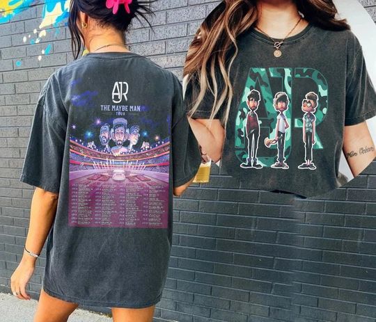 Discover Funny A.J.R Shirt,A.J.R 2 side The maybe man 2024