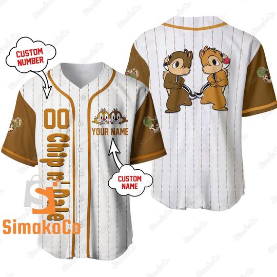 Chip And Dale Baseball Jersey, Chip And Dale Shirt