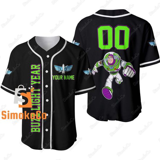 Buzz Lightyear Baseball Jersey, Buzz Jersey, Buzz Lightyear Shirt
