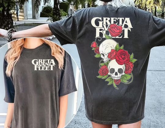 Discover Greta van world tour , rock band tour 2024 shirt, Greta 2024 Tour Shirt