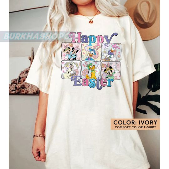 Discover Disneyland Happy Easter Shirt, Mickey and Friends Easter