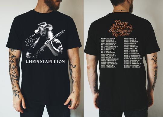 Chris Stapleton Tour 2024 Shirt, Chris Stapleton All American Road Show T-Shirt
