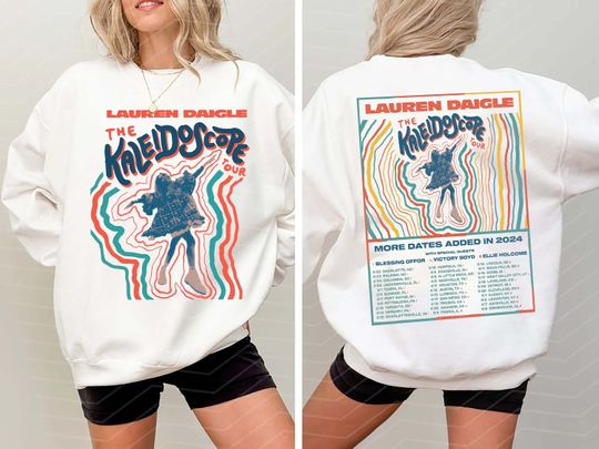 Discover 2024 Lauren Daigle The Kaleidoscope Tour 2024 Sweatshirt