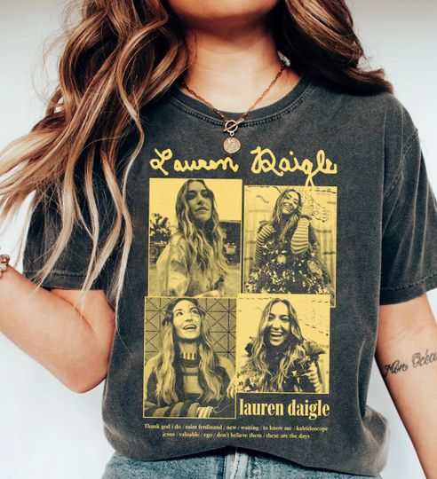 Discover Lauren Daigle Shirt Kaleidoscope Tour Shirt, Vintage Retro 90s Lauren Daigle